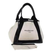 Pre-owned Canvas handbags Balenciaga Vintage , White , Dames