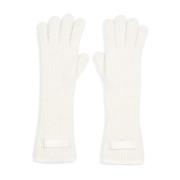 Witte Stijlvolle Winterhandschoenen Jacquemus , White , Dames