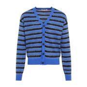 Blauwe Trui Aw24 Marni , Blue , Heren