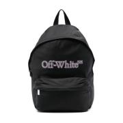 Stijlvolle Bookish Rugzak Off White , Black , Unisex