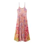 Elegante Midi Jurk Twinset , Multicolor , Dames