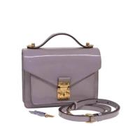 Pre-owned Leather handbags Louis Vuitton Vintage , Purple , Dames