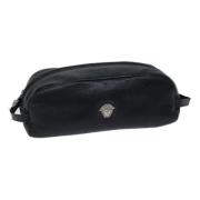 Pre-owned Leather clutches Versace Pre-owned , Black , Dames