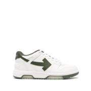 Groene leren sneakers Off White , White , Heren