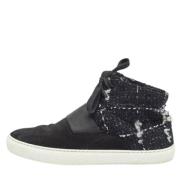 Pre-owned Suede sneakers Chanel Vintage , Black , Heren