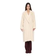 Elegante Witte Bontjas Max Mara , Beige , Dames