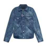 Jas met logo Dsquared2 , Blue , Dames