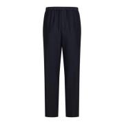 Nachtblauwe Wolbroek Giorgio Armani , Blue , Heren