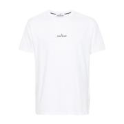 Witte T-shirts & Polos voor mannen Stone Island , White , Heren