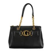 Stijlvolle Dual-Handle Handtas met Contrasterende Details Guess , Blac...