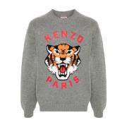 Grijze Sweatshirt Aw24 Kenzo , Gray , Heren