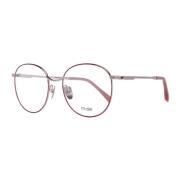 Rode Ronde Metalen Optische Monturen Maje , Red , Dames