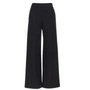 Hoge Taille Zwarte Jersey Broek Max Mara , Black , Dames