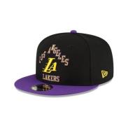 Snapback NBA Cap - Zwart Geborduurd New Era , Black , Heren