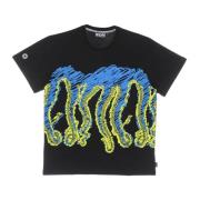 Zwarte Octopus Logo Tee Octopus , Multicolor , Heren