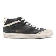 Mid Star Zwart Nabuk Sneakers Golden Goose , Black , Heren