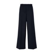 Blauwe Gestreepte Broek Textuur Pinko , Blue , Dames