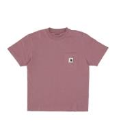 Daphne Pocket Tee Korte Mouw T-shirt Carhartt Wip , Pink , Dames