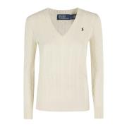 Stijlvolle Pullover Sweater voor Mannen Ralph Lauren , White , Dames