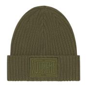 Limited Edition Olijf Beanie met Patch Supreme , Green , Unisex