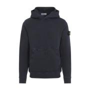 Blauwe Sweatshirt Klassieke Stijl Stone Island , Blue , Heren