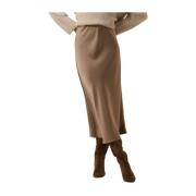 Elegante Taupe Maxi Rok Neo Noir , Beige , Dames