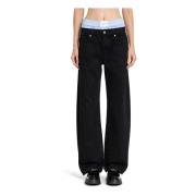 Zwarte High-Waisted Ballon Fit Boxershorts Alexander Wang , Black , Da...