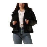 Sadie Teddy Jacket Neo Noir , Black , Dames