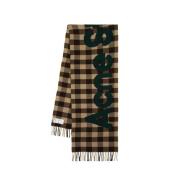 Wollen Veda Sjaal - Bruin/Groen Acne Studios , Brown , Unisex