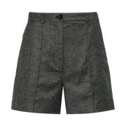 Hoge taille antracietgrijze shorts Pinko , Gray , Dames