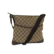 Pre-owned Canvas gucci-bags Gucci Vintage , Beige , Dames