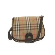 Pre-owned Canvas shoulder-bags Burberry Vintage , Beige , Dames