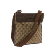 Pre-owned Canvas gucci-bags Gucci Vintage , Beige , Dames