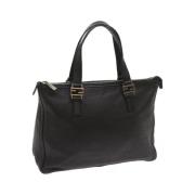 Pre-owned Leather handbags Fendi Vintage , Black , Dames