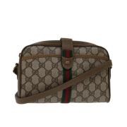 Pre-owned Canvas gucci-bags Gucci Vintage , Beige , Dames