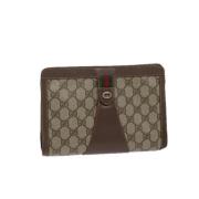 Pre-owned Canvas gucci-bags Gucci Vintage , Beige , Dames