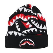 Zwarte Beanie met Logo Borduursel Sprayground , Black , Heren