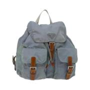 Pre-owned Nylon backpacks Prada Vintage , Blue , Dames