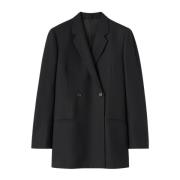 Klassieke Double-Breasted Blazer TotêMe , Black , Dames