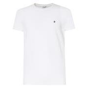 Witte Katoenen T-shirt met Logo Dondup , White , Heren