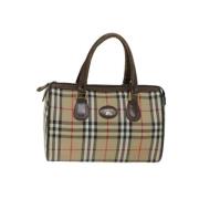 Pre-owned Canvas handbags Burberry Vintage , Beige , Dames