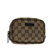 Pre-owned Canvas gucci-bags Gucci Vintage , Beige , Dames