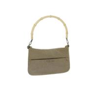 Pre-owned Canvas handbags Gucci Vintage , Beige , Dames