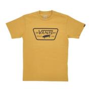 Narcissus/Zwart Full Patch Tee Korte Mouw Vans , Yellow , Heren