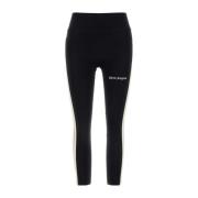 Stretch Nylon Leggings Palm Angels , Black , Dames