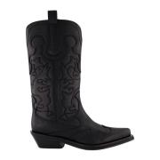 Geborduurde Westernlaarzen Ganni , Black , Dames