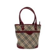 Pre-owned Canvas handbags Burberry Vintage , Beige , Dames