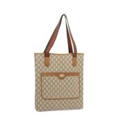 Pre-owned Canvas gucci-bags Gucci Vintage , Beige , Dames