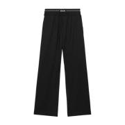 Zwarte Broek voor Vrouwen Msgm , Black , Heren