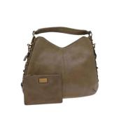 Pre-owned Leather pouches Salvatore Ferragamo Pre-owned , Beige , Dame...